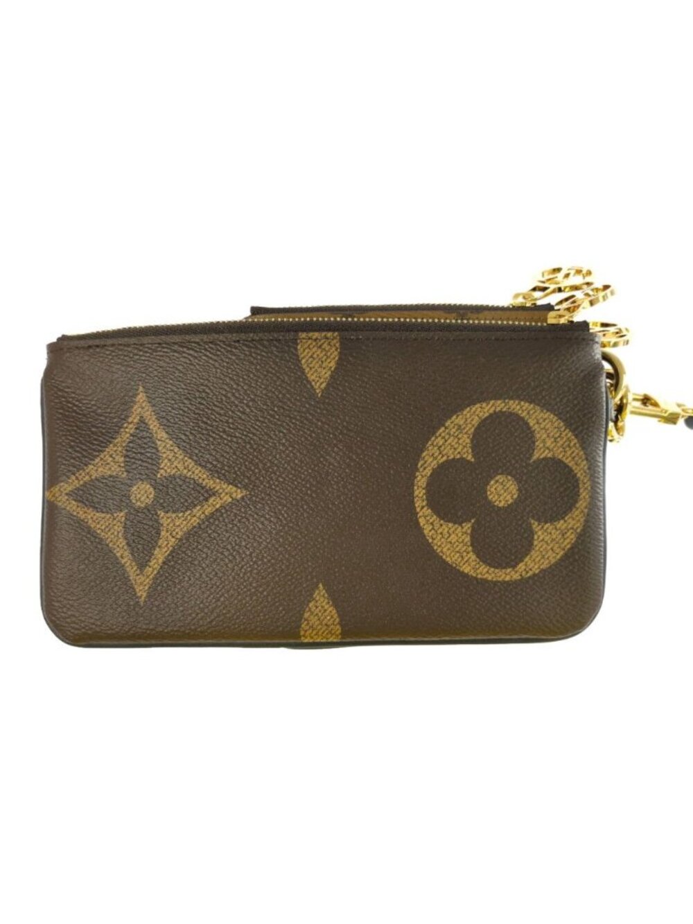 Louis Vuitton Monogram Reverse Pochette Trio Coin Purse Wallet Brown - Picture 5 of 10